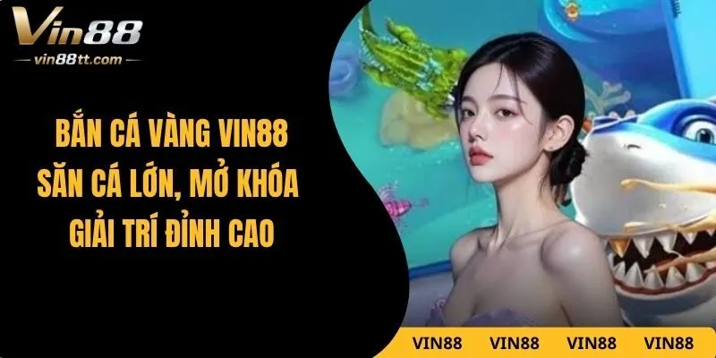 Bắn Cá Vàng VIN88 – Săn Cá Lớn, Mở Khóa Giải Trí Đỉnh Cao