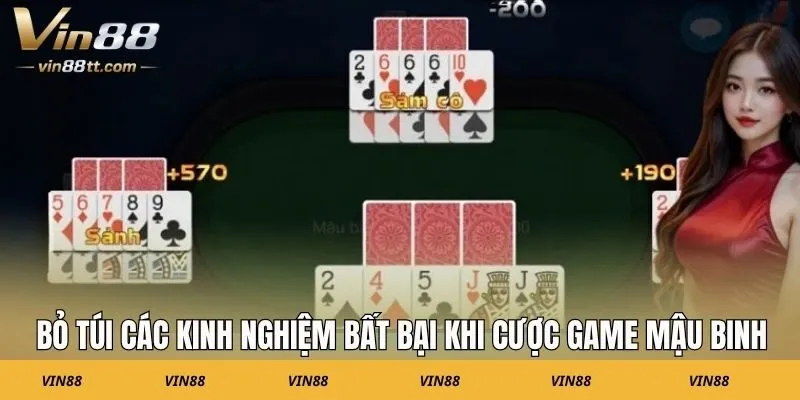 Bỏ túi các kinh nghiệm bất bại khi cược game Mậu Binh
