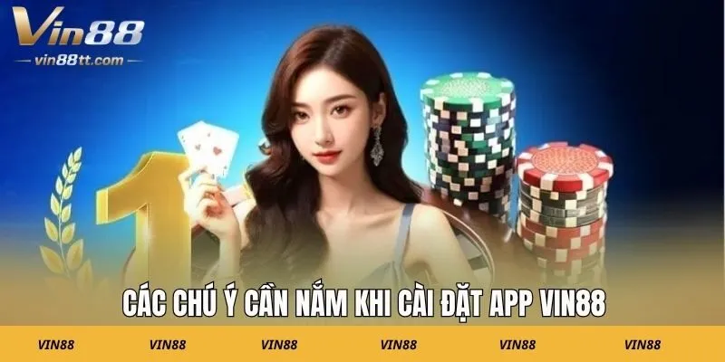 Các chú ý cần nắm khi cài đặt app Vin88