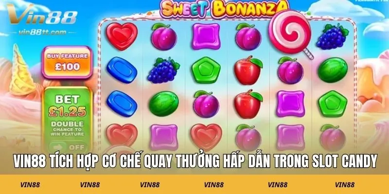 VIN88 tích hợp cơ chế quay thưởng hấp dẫn trong slot Candy
